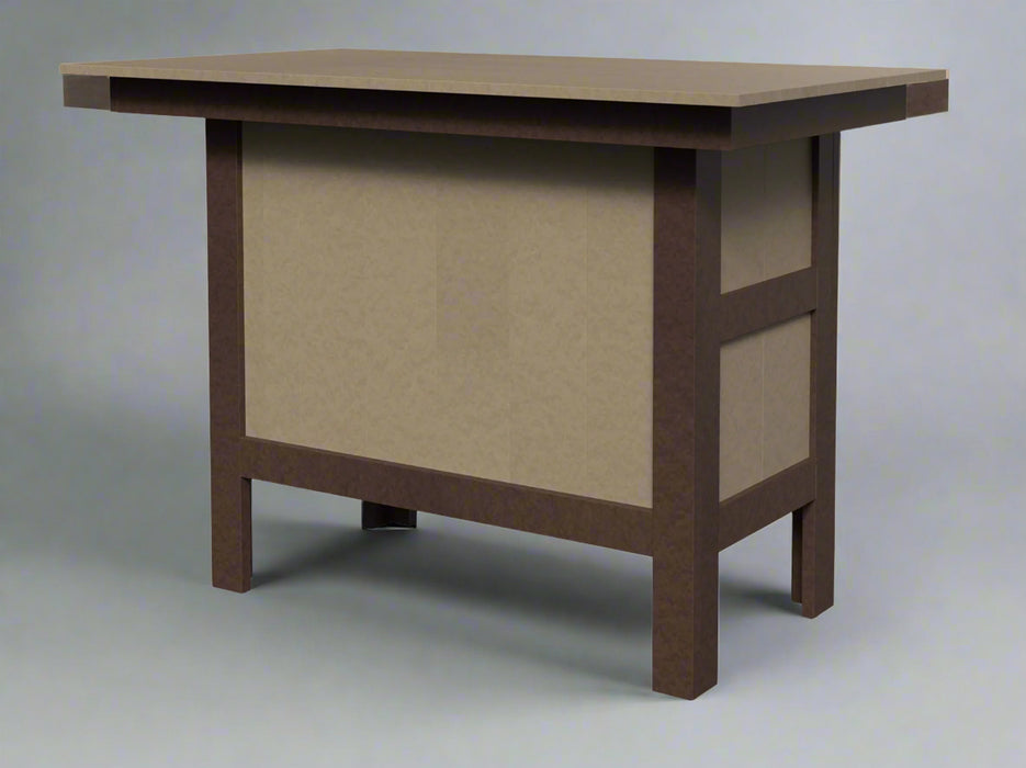 Amish Gateway Island Front View Amish Poly Outdoor Furniture