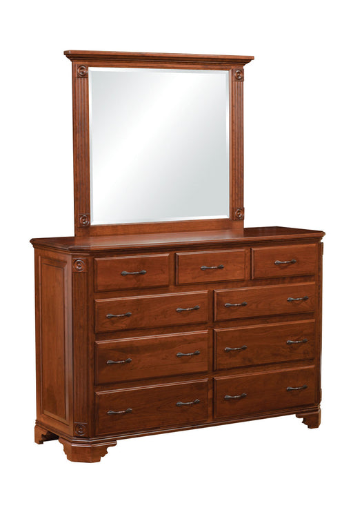 Amish Georgian Tall Dresser - Solid Cherry