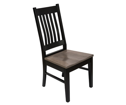 Amish Glenwood Dining Chair  Amish Made 2-Tone Dining Chair - Amish Solid Maple Dining Chair