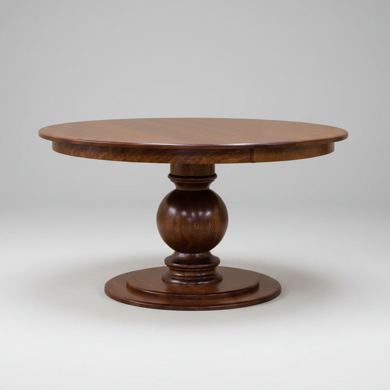 Amish Global Pedestal Table Single Pedestal Tables Farmhouse