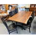 Amish Golden Gate Live Edge Table w/ Avalon Side Chairs Dining Set - In-Stock
-Top Thickness:1"
-Top Shape: Rectangle
-Edge Style: Live Edge

