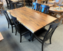 Amish Golden Gate Live Edge Table w/ Avalon Side Chairs Dining Set - In-Stock
-Top Thickness:1"
-Top Shape: Rectangle
-Edge Style: Live Edge