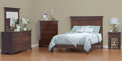 Amish Hamilton Bedroom Set - Solid Brown Maple