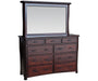 Amish Hamlin Dresser with Beveled Mirror