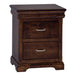 Amish Hampton 2-Drawer Nightstand Hidden Jewelry Drawers In Case Goods Detail - J&M Woodworking - Classic Traditional Amish Bedroom - Brown Maple OCS-228 Rich Tobacco