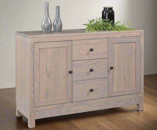 Amish Hampton 36" Buffet
Hardware: 55271-BBR Knobs
1 Adjustable Wood Shelf behind each Door