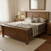 Amish Hampton Bed -  Traditional Style Amish Bed - J&M Woodworking - Solid Oak Bed