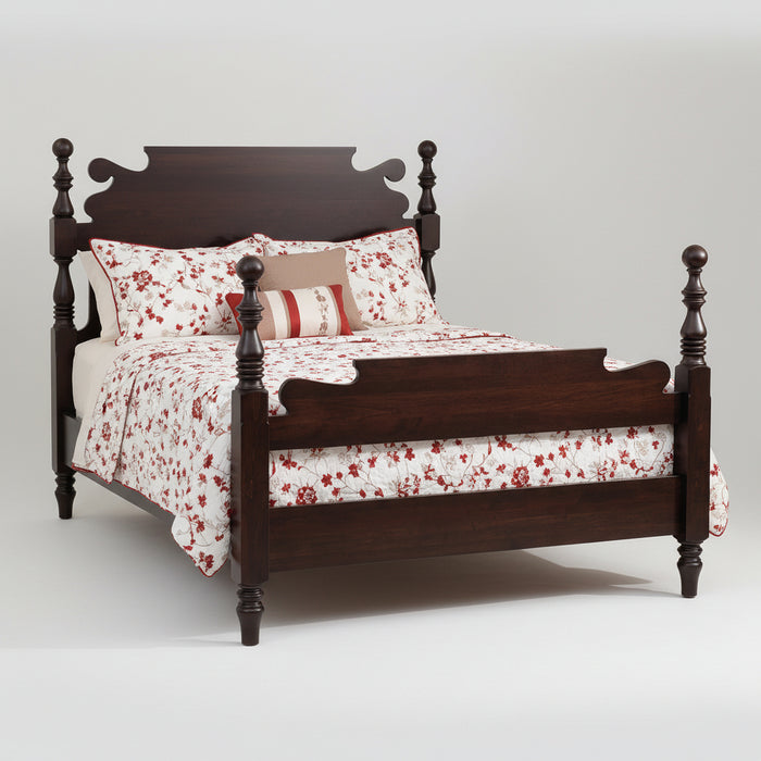 Amish Hampton Cannonball Spindle Bed Troyer Ridge Woodcraft
