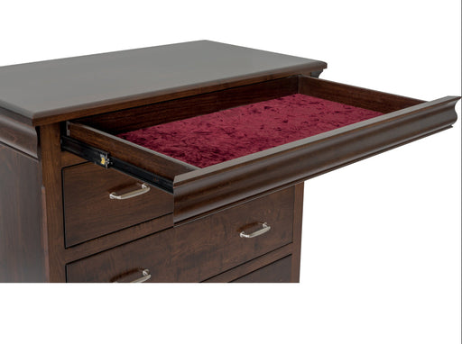 Amish Hampton Hidden Jewelry Drawers In Case Goods Detail - J&M Woodworking - Classic Traditional Amish Bedroom