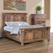 Amish Hampton Storage Bed - Amish Made Storage Bed - Hidden Jewelry Storage - J&M Woodworking - Amish Made Traditional Style Bedroom - Rustic Hickory Dark Streak Stain - In-Room Set Photo - Bed Only
