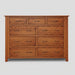 Amish Heavy Shaker 9-Drawer Dresser With Mirror Option Dressers Mission