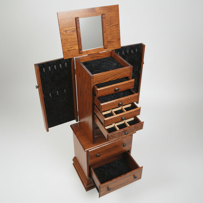 Deluxe Clockbase Jewelry Armoire Jewelry Armoires Mission