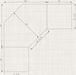 Amish Henry Stephens Corner Desk Unit With Hutch - Rustic Cherry - OCS-113 Michaels - Top View Dimensions Sketch