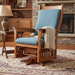 Amish Heritage Mission Swivel Glider - #330 - Red Oak Heavy Duty Fabric- In Home Photo
