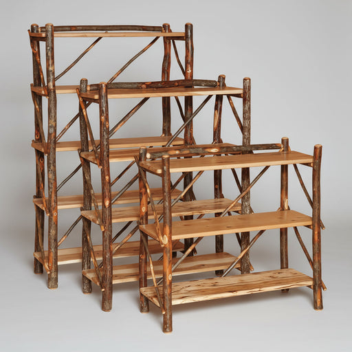 Amish Hickory Log Book Shelf 