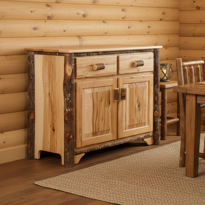 Hickory Log 2 Door Buffet