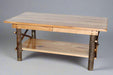 Amish Hickory Log Coffee Table with X Twig Sides Log Cabin Hickory Coffee Table