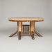 Hickory Log Double Pedestal Table Natural Rustic Hickory Cabin Dining Table Front Facing
