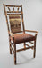 Hickory Log High Back Dining Chair Amish Built Log Cabin Dining Chairs Front Facing