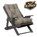 Amish High Back Siesta Folding Chair - Dark Gray & Milano Char - In-Stock - Sunbrella Fabric