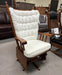 Amish Highback Swivel Glider - In-Stock - Amish Made Swivel Glider Solid Oak