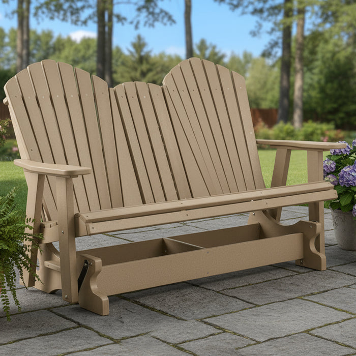 Amish Hilton Adirondack 5' Settee Glider