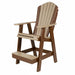 Amish Hilton Adirondack Balcony Chair - Weatherwood on Black