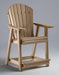 Levi Leisure Adirondack Counter Chair Amish Adirondack Dining Chair Front Facing
