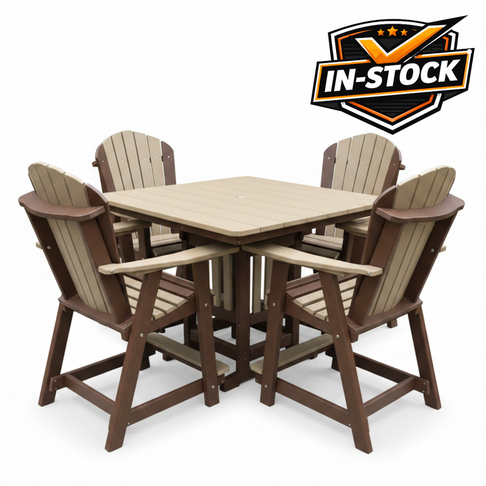 Amish Hilton Adirondack 44" Counter Dining Set - In-Stock