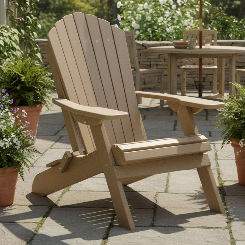 Amish Hilton Folding Adirondack Chair