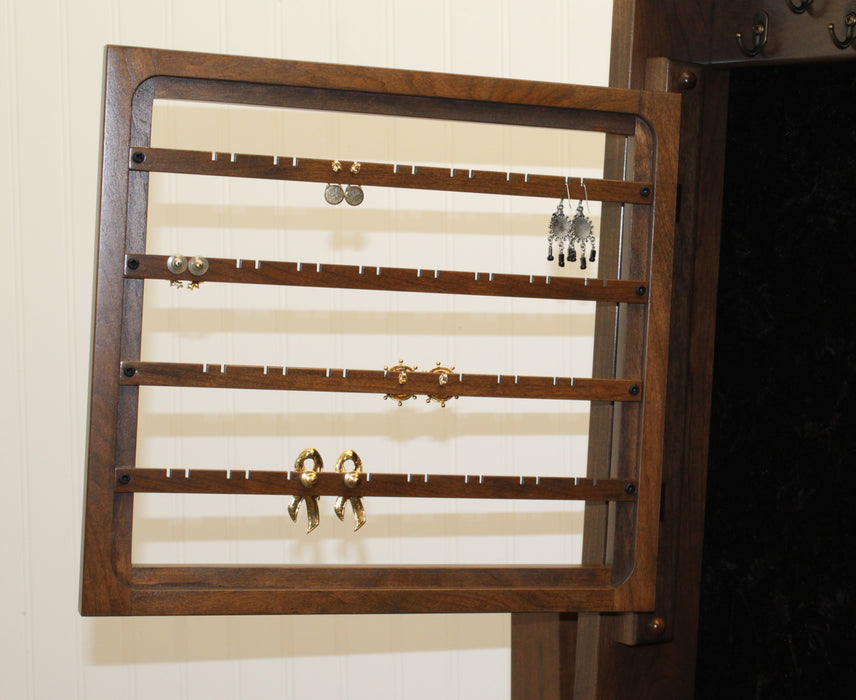 Amish Hinged Earring Door For Cheval Mirror - Country Corner