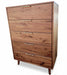 Amish Holton Chest of Drawers - Mid-Century Modern  - Amish Made Modern Chest of Drawers - Solid Walnut