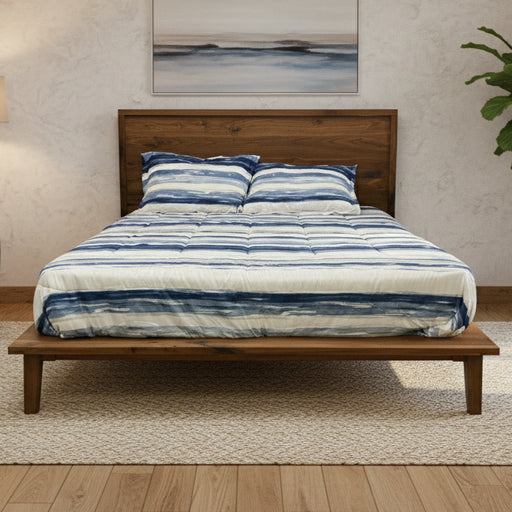 Amish Holton Platform Bed - Mid-Century Modern  - Amish Made Modern Platform Bed - Solid Walnut