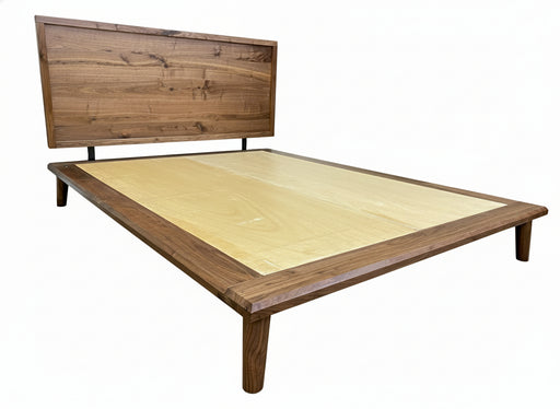 Amish Holton Platform Bed - Mid-Century Modern Platform Bed - Amish Made Modern Bed - Solid Walnut