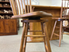 Amish Home Bar - 56" Mission - Solid Brown Maple - Millcreek Swivel Bar Stools 7