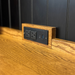Amish Homestead Coffee Bar - Solid Quarter Sawn White Oak - Barn Doors - Tongue and Groove Back - Integrated Outlet - Plenty of Storage - Outlet Detail