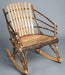 Amish Hoop Hickory Rocking Chair Steam Bent Paddle Back Large Rustic Hickory Cabin Rocker