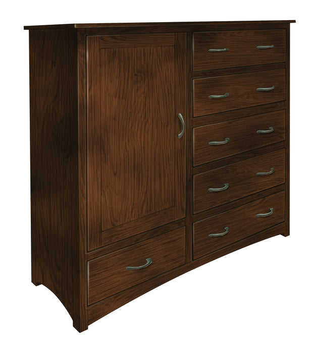 Amish Hopewell Shaker Gentleman's Chest in Rich Tobacco on Brown Maple Shaker style