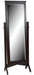 Amish Horizon Chevelle Mirror  in Onyx Stain on Brown Maple wood with Storage bed in a Shaker Style