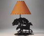 Amish Horse Black Metal Table Lamp Rustic Cabin Table Lamp