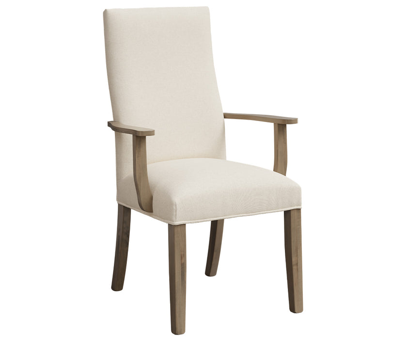 Amish Hudson Fabric Dining Chair - Amish Upholstered Dining Chair - FC Bel Air - Y&M Chair - Arm Chair