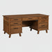Amish Hutton Powered Lift Top Double Pedestal Desk