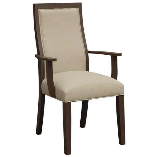 Amish Kelly Fabric Dining Chair - Amish Upholstered Dining Chair - Y&M Chair - Arm Chair