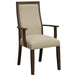 Amish Kelly Fabric Dining Chair - Amish Upholstered Dining Chair - Y&M Chair - Arm Chair
