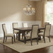 Amish Kelly Fabric Dining Chair & Vannick Table Set - Amish Upholstered Dining Set - Y&M Chair