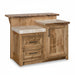 Amish Key West Live Edge Island Bar - Hard Maple Butcher Block Top - Live Edge Top Island - Blank Photo