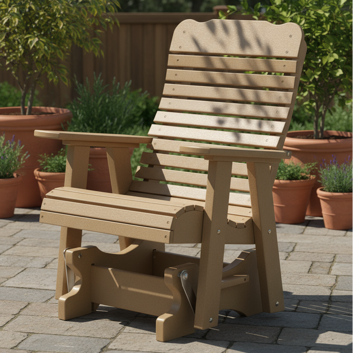 Amish Keywest Curved Back Glider