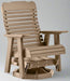 Levi Leisure Curve Back Swivel Glider Amish Poly Curved Back Swivel Glider Front Facing