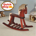 Amish Kids Flat Seat Rocking Horse Oak Wood OCS 113 Michaels Fast Shipping Quick Ship