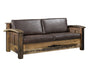 Amish Kimbolton Reclaimed Barnwood Sleeper Sofa - Genuine Reclaimed Barnwood - Quality Fabrications - No Background